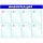Информационный стенд настенный Attache Информация А4 пластиковый белый/синий (4 отделения + 10 демоп