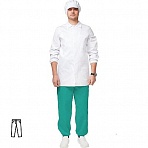 Брюки для пищевого производства зел. универс. у17-БР (р.52-54) р.182-188