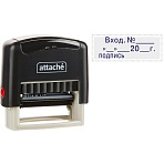 Штамп стандартный Attache Вход. N__ __ __20_г подпись 35×11 9011-T 3.7