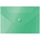 Папка-конверт на кнопке OfficeSpace, А7 (74×105мм), 150мкм, зеленая