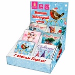 Магниты новогодние (1шт) 7×7см «Хмаs Time», 36 дизайнов ассорти, ЗОЛОТАЯ СКАЗКА