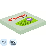 Стикеры КОМУС с клеев. краем 76×76 салатовый 100л