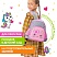 превью Рюкзак BRAUBERG KIDS PLAY детский, 1 отделение, 3 кармана, Tiny cutie, 29×23х12 см