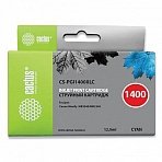 Картридж струйный CACTUS (CS-PGI1400XLC) для CANON МВ2040/МВ2340, голубой, ресурс 900 стр. 