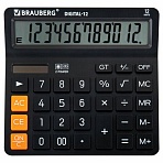 Калькулятор настольный BRAUBERG DIGITAL-12-BK (151×152 мм)12 разрядовдвойное питаниеЧЕРНЫЙ272968
