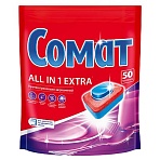 Таблетки для посудомоечных машин Сомат «All in 1 Extra», 50шт. 