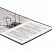 превью Папка-регистратор ОФИСМАГ, фактура стандарт, с мраморным покрытием, 75 мм, черный корешок