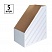 превью Накопитель-лоток архивный из микрогофрокартона OfficeSpace, 150мм, белый, до 1400л.