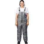 Полукомбинезон рабочий зимний женский з46-ПК серый (р.48-50) 170-176