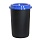 Ведро-контейнер 25 л для мусора IDEA «Свинг», качающаяся крышка, 58×32×28 см, серый мрамор