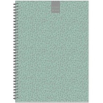 Бизнес-тетрадь Attache Fleur Мята A4 96 листов разноцветная в точку на спирали (203×290 мм)