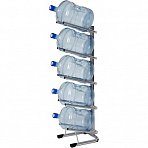 Стеллаж для воды «Бридж-5» на 5 бутылей (360х450х1420мм)