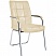 превью Конференц-кресло Easy Chair 810 VPU бежевое (искусственная кожа, металл хромированный)