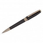 Ручка шариковая Delucci «Vestito» синяя, 1.0мм, корпус черный лак/золото, поворотн., подарочная упаковка