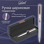 Ручка подарочная шариковая GALANT «Epsilon», корпус серебро, детали розовое золото, узел 0.7 мм, линия письма 0.5 мм, синяя