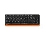 Клавиатура A4Tech Fstyler FK10 черный/оранжевый USB