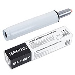 Газлифт BRABIX A-100 короткий, белый, В КОРОБЕ, в открытом виде 346 мм, d 50 мм, класс 2