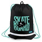 Мешок для обуви 1 отделение Först «Skateboard», 360×460мм, вентиляционная сеточка, светоотражающая полоса