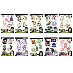 Наклейки виниловые49-53 шт.9 листовА6«ЗАБАВНЫЕ ДИЗАЙНЫ»АССОРТИNALEPKING