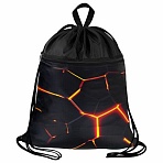 Мешок для обуви BRAUBERG БОЛЬШОЙ, с ручкой, карман на молнии, сетка, 49×41 см, «Keep out»