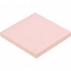 Стикеры Z-сложения Attache 76×76 мм пастельные розовые для диспенсера (1 блок, 100 листов)