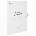 Папка для бумаг с завязками картонная STAFF, гарантированная плотность 220 г/м2, до 200 л. 