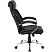 превью Кресло для руководителя Комус Мебель (Easy Chair) 516 чёрное (рециклированная кожа с компаньоном, металл хромированный)