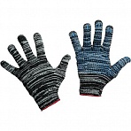 Перчатки защитные трикотажные серые (4 нити, 10 класс, универсальный размер, 300 пар в упаковке)