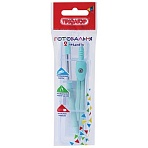 Готовальня ПИФАГОР 2 предмета: циркуль 120 мм, запасные грифели, пластиковый пенал, ассорти