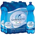 Вода минеральная San Benedetto газированная 1.5 л (6 штук в упаковке)