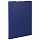 Папка-планшет STAFF, А4 (230×314 мм), с прижимом и крышкой, картон/бумвинил, РОССИЯ, синяя, 229054