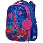 Ранец Berlingo Expert Max «Eiffel Tower» 37×28×16см, 2 отд, анатомическая спинка, дождевик в комплекте