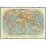 превью Настенная карта Мир Ретро стиль 1.5×1.05м политическая