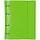 Тетрадь на кольцах А5, 120л., Hatber «Diamond Neon Зеленая», пластик. обл., резинка