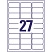 превью Этикетки самоклеящиеся суперкл. L7874-20.63,5×29.6мм белые 27шт/л А4.20л/уп