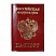 превью Обложка для паспорта РОССИЯ-ПАСПОРТ-ГЕРБ нат. кожа, бордо,1.01гр-ПСП ШИК-209