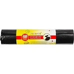 Мешки для мусора ПВД 240л 30мкм 10шт/рул черн 90×130см Стандарт