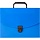 Папка-портфель тканевая Attache A4 синяя (360×20×270 мм, 1 отделение) ручка из тесьмы