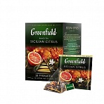 Чай Greenfield Sicilian Citrus черный 20 пакетиков-пирамидок