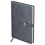 Ежедневник недатированный, А5, 136л., твердый переплет, кожзам, BG «Scale. Dark grey», магнитная застежка, карман