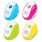 Точилка ЮНЛАНДИЯ «Космолет», с контейнером, пластиковая, корпус ассорти