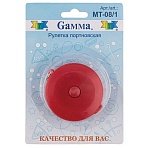 Лента-рулетка портновская пластиковая, длина 150 см, ширина 0.7 см, Gamma