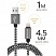 превью Кабель Defender ACH01-03T PRO USB(AM) - Lightning(M), для Apple, 2.1A output, в оплетке, 1м, белый