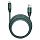 Кабель Smartbuy Bold, USB - Lightning, для Apple, экстрапрочный, 3A output, оплетка TPE, 1м, мятный