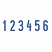 превью Нумератор 6-разрядный, оттиск 15×3.8 мм, синий, TRODAT 4836, корпус черный