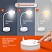 превью Настольная лампа светильник портативная, LED, 3 Вт, белый, DASWERK