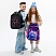 превью Ранец BRAUBERG KIDS STANDARD, 2 отделения, Curious cat, 36×28х14 см
