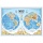 Карта «Мир. Полушария» физическая Globen, 1:37млн., 1010×690мм, с ламинацией, европодвес