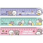 Линейка 15см MESHU «Сute Kittens», деревянная, ассорти, европодвес