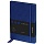 Записная книжка А6 80л., кожзам, Berlingo «Western», с резинкой, синий
